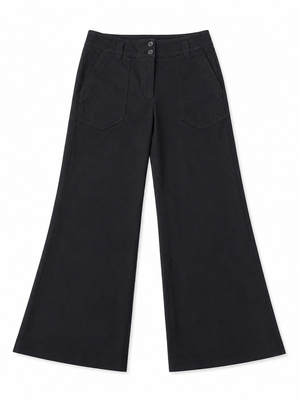 Anthropologie Wide Leg High-Rise Jeans - Black